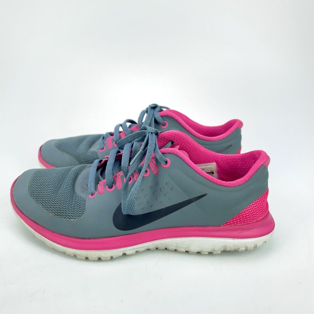 Nike Womens FS Lite Run 616684-401 Gray Running Shoes Sneakers Size 6 EUR 36.5 - Picture 4 of 7